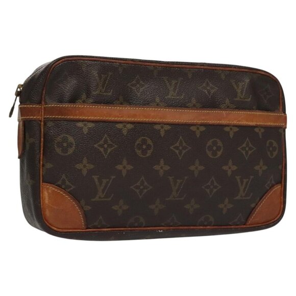 LOUIS VUITTON Monogram Compiegne 28 Clutch Bag - Picture 1 of 16